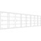 Ekena Millwork Set of Four Panels for 94 1/2"W x 24 1/4"H Englewood Fretwork Wainscot Wall Paneling WPKP12X01X47EWD - alternate 1